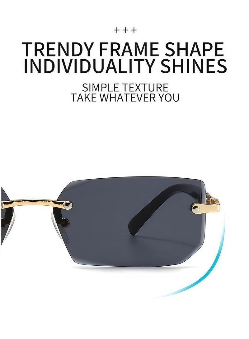 BlueHole UV Resistant Frameless Personalized Sunglasses, A Must-Have for Commuting and Self Driving with a Fashionable Feel - Image 5