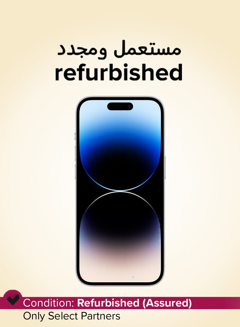 Apple Refurbished - iPhone 14 Pro Max 128GB Silver 5G With FaceTime - Physical Dual SIM Version - Image 1