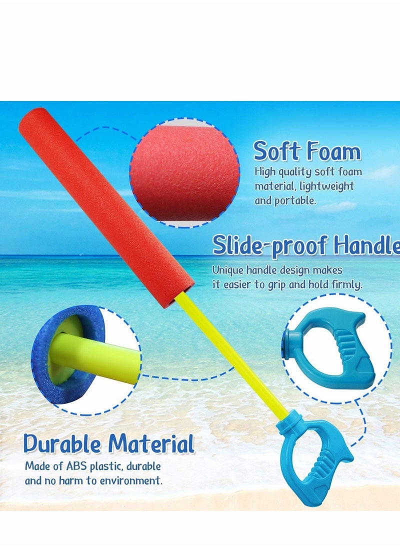 null - Dinosaur Foam Water Blaster Set for Kids, 8 Pack Pool Squirters with 35 ft Range, Perfect for Summer Outdoor Fun and Beach Parties - Image 1