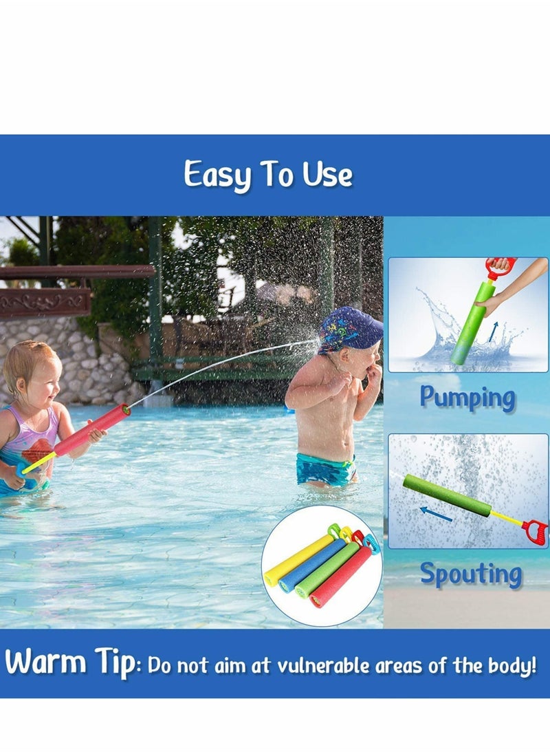null - Dinosaur Foam Water Blaster Set for Kids, 8 Pack Pool Squirters with 35 ft Range, Perfect for Summer Outdoor Fun and Beach Parties - Image 1