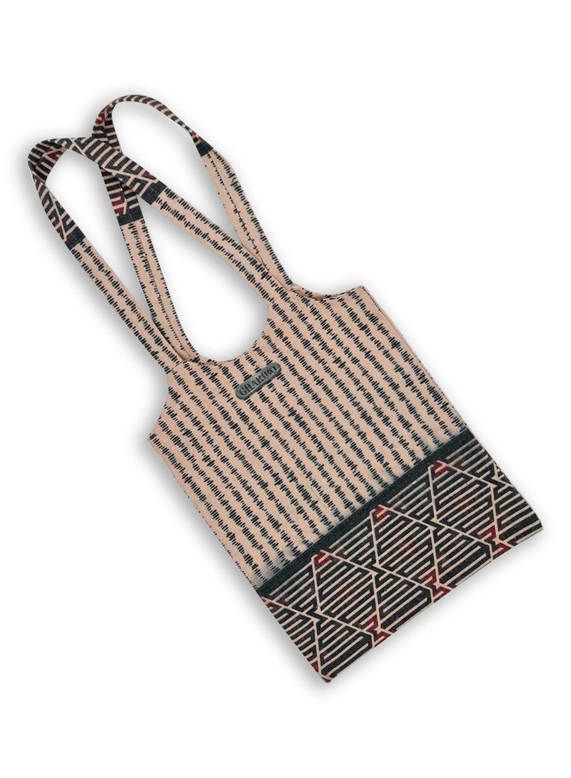 Gharibo Bags Casual Printed Linen Tote Bag  H230004b 