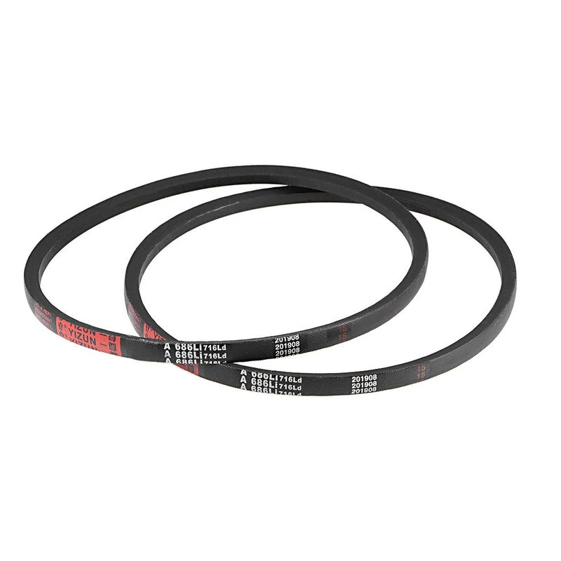 uxcell A686 VBelts 686mm Inner Girth 13mm Top Width 8mm Thickness ASection Rubber Drive Transmission Belt 2pcs - Image 2