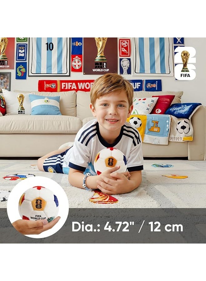 MESUCA FIFA World Cup 2026 Soccer Ball Plush Toy, 4.72" Mini Soccer Ball for Bag Charms, Kids Gift, World Cup 2026 Merchandise Fan Accessory - Image 5