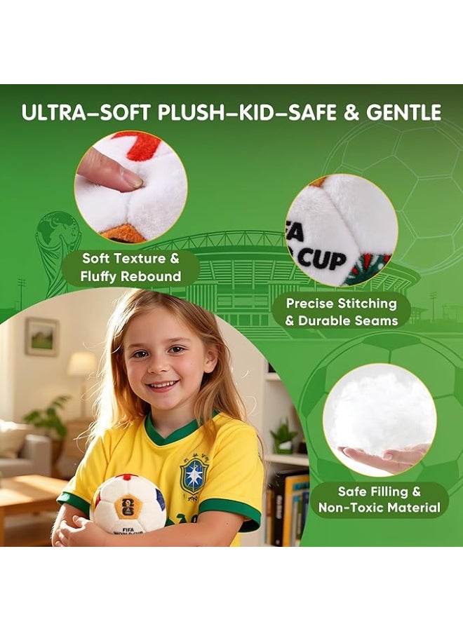 MESUCA FIFA World Cup 2026 Soccer Ball Plush Toy, 4.72" Mini Soccer Ball for Bag Charms, Kids Gift, World Cup 2026 Merchandise Fan Accessory - Image 4