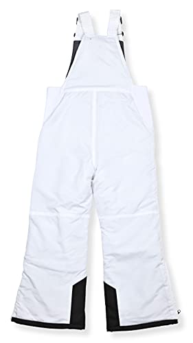 Arctic Quest Boys Girls Unisex Classic Ski & Snow Bib Overall Winter Snowsuit Water-Resistant Windproof Outdoor Rain Bib, White, 14-16 - Image 2