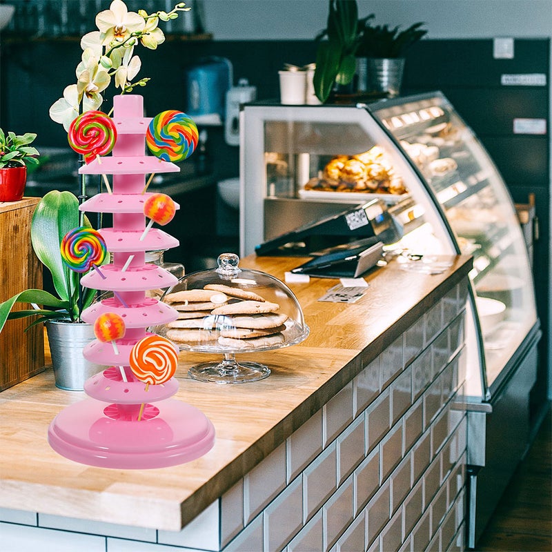 6 pcs Multi-tier Lollipop Stand Lollipop Display Tower Adjustable Lollipops Rack - Image 3