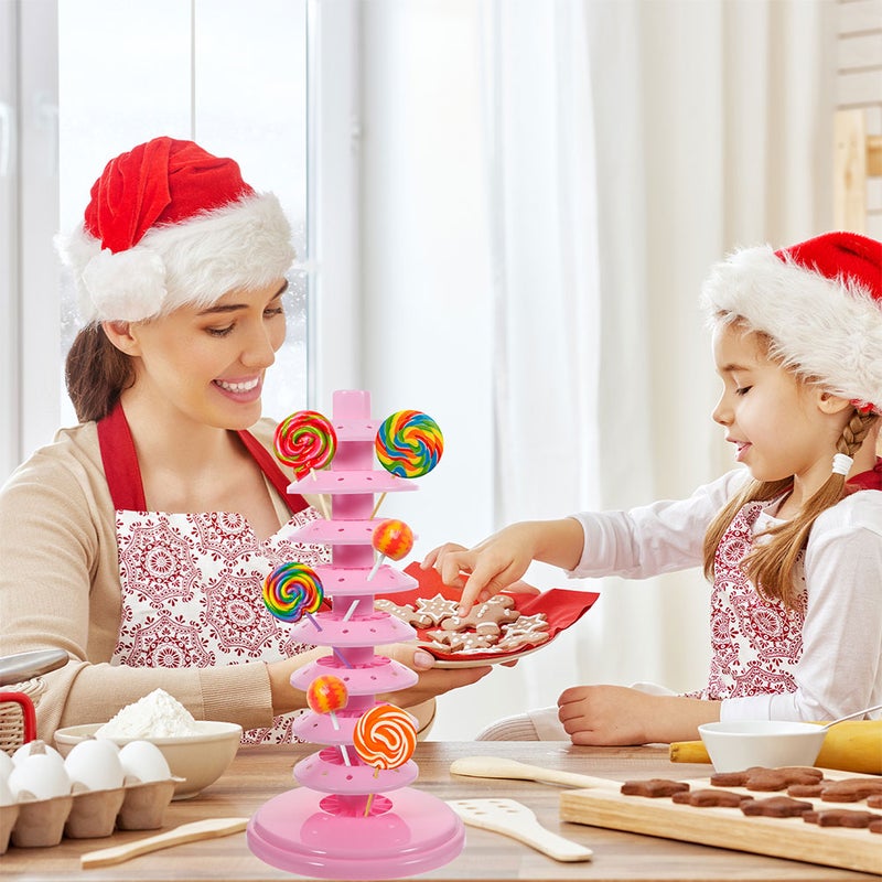 6 pcs Multi-tier Lollipop Stand Lollipop Display Tower Adjustable Lollipops Rack - Image 5