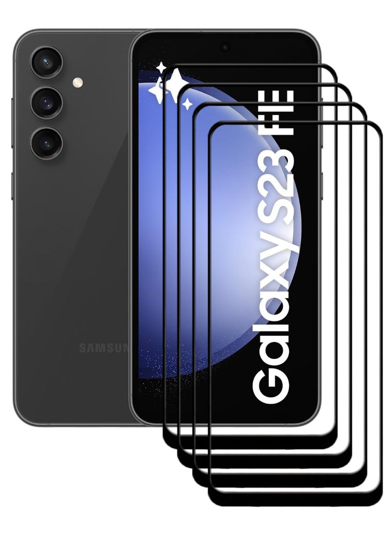 ACLIX 4 Pieces Antistatic ESD Dustproof Premium Quality High Definition Tempered Glass Screen Protector Designed For Samsung Galaxy S23 FE - Image 1