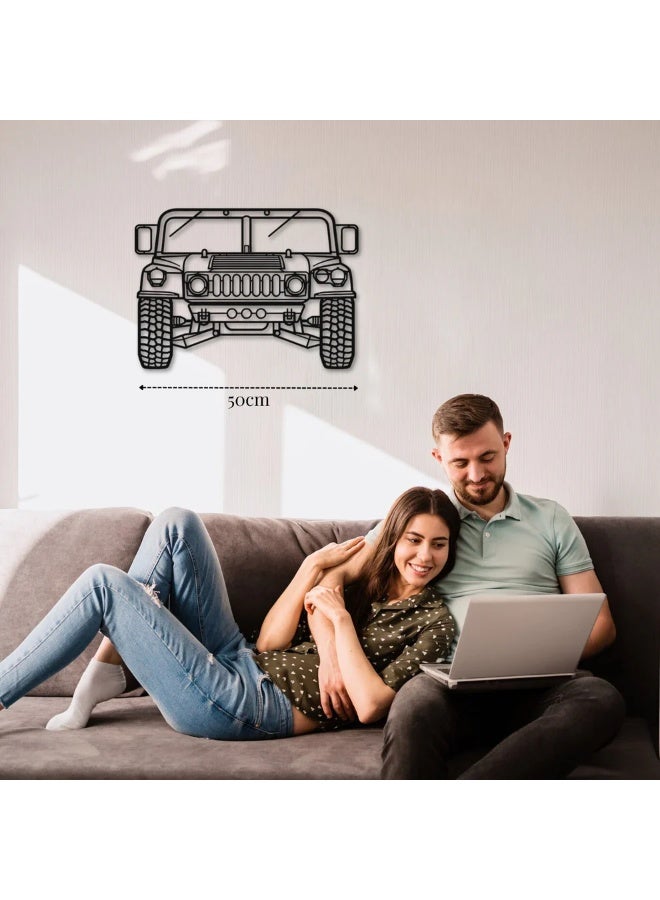 Metal Wall Decor with Car Motif – Hummer 1 - Image 2