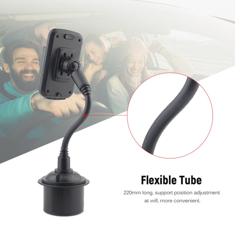 Car Cup Holder Phone Mount Adjustable Cell Phone Cradle Universal Smartphone Mount for Mobile Phone with Width of 55-92mm - Image 3