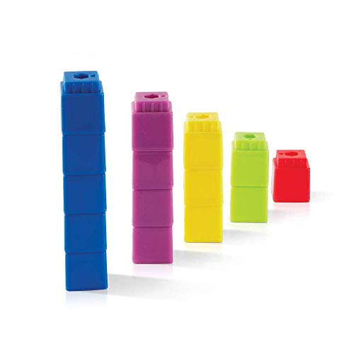hand2mind Interlocking UniLink Math Linking Cubes, Plastic Cubes, Color Sorting, Connecting Cubes, Math Manipulatives, Counting Cubes for Kids Math, Math Cubes, Counters for Kids Math (Set of 100) - Image 5