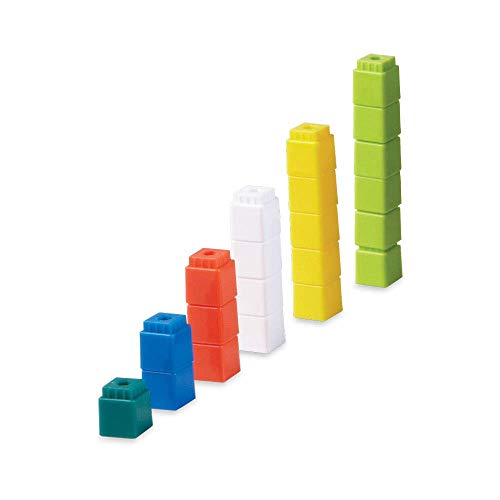 hand2mind Interlocking UniLink Math Linking Cubes, Plastic Cubes, Color Sorting, Connecting Cubes, Math Manipulatives, Counting Cubes for Kids Math, Math Cubes, Counters for Kids Math (Set of 100) - Image 2