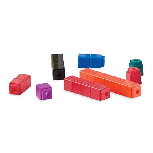 hand2mind Interlocking UniLink Math Linking Cubes, Plastic Cubes, Color Sorting, Connecting Cubes, Math Manipulatives, Counting Cubes for Kids Math, Math Cubes, Counters for Kids Math (Set of 100) - Image 3