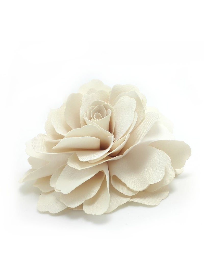 Meilliwish - Meilliwish Camellias Flower Hair Clip and Brooch Pin 1 PCS(Cream) (A74) - Image 1