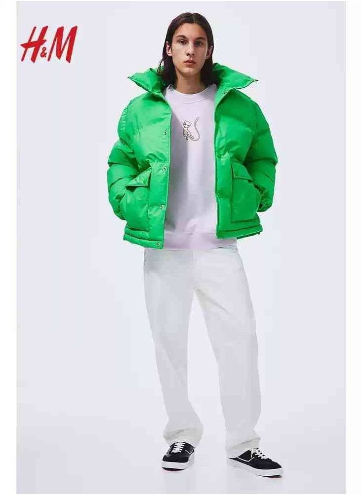 H and M - HM New Fashionable Casual Round Neck Loose American Long Sleeved Sweatshirt - Image 1