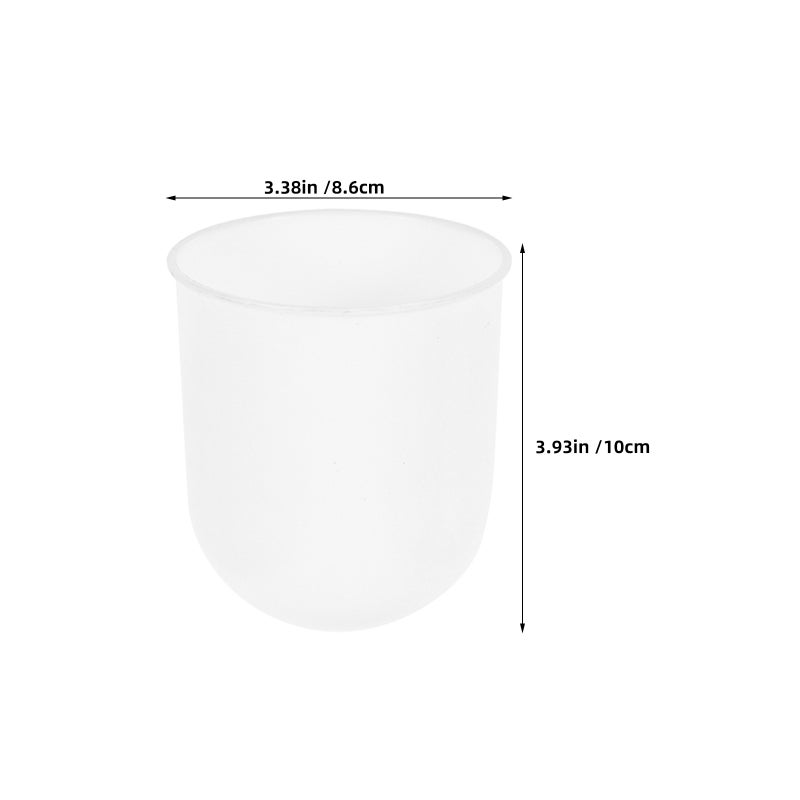 6pcs Toilet Brush Holder - Bathroom Toilet Bowl Brush Cup With Deep Round Base - Scrubber Cup For Hotel Household Bathroom - Image 5