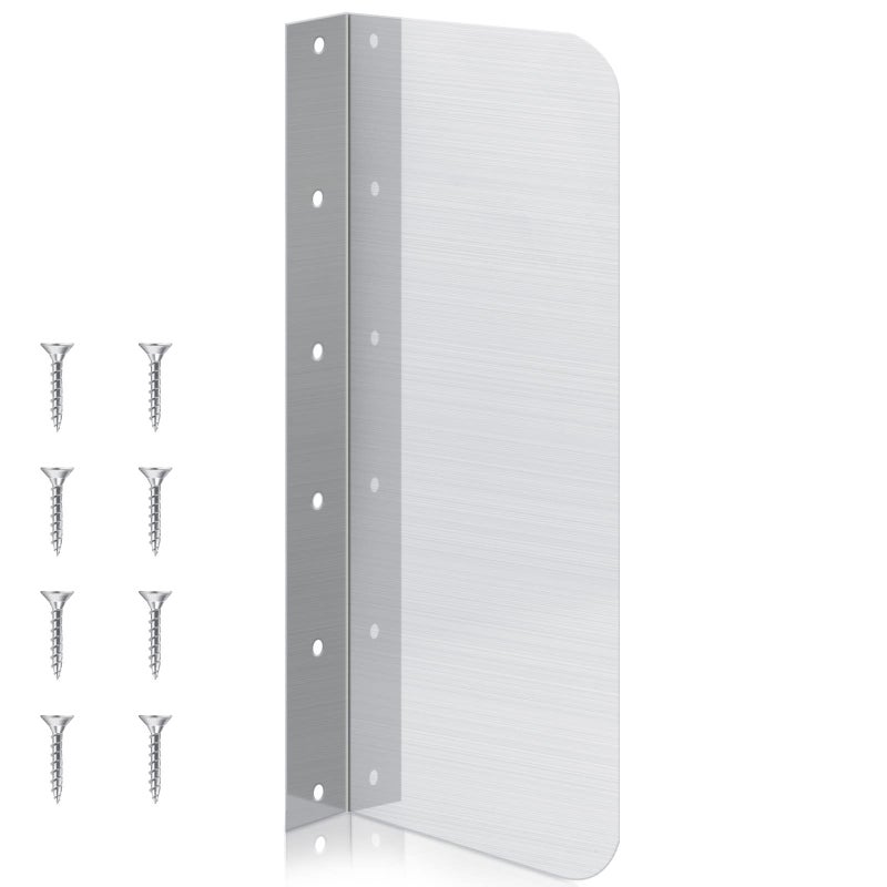 Amylove Amylove 15 x 6 Inch Stainless Steel Splash Guard Stainless Steel Wall Mount Splash Guard with Screws Splash Guard for Sink Bathroom Sink Side Splash Sink Splash Protector for Kitchen Restaurant 