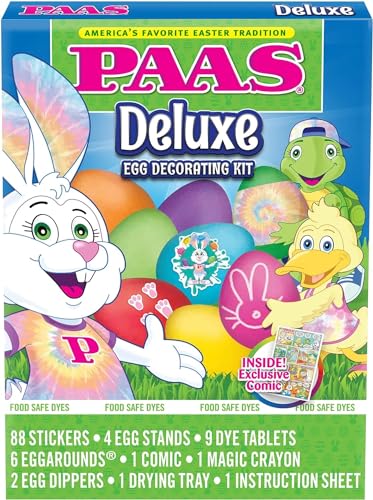 PAAS Deluxe Easter Egg Decorating Kit - America's Favorite Easter Tradition - Image 1