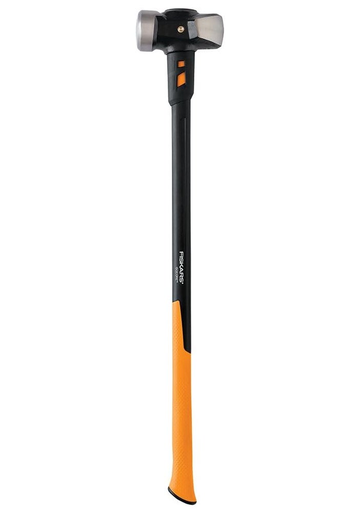 Fiskars Pro IsoCore 8 lb Sledge Hammer, 36-Inch Handle, Forged Steel Head with Wedged Demolition and Large Driving Face, IsoCore Shock Control, Inseparable Riveted Head, Lifetime Warranty - Image 1