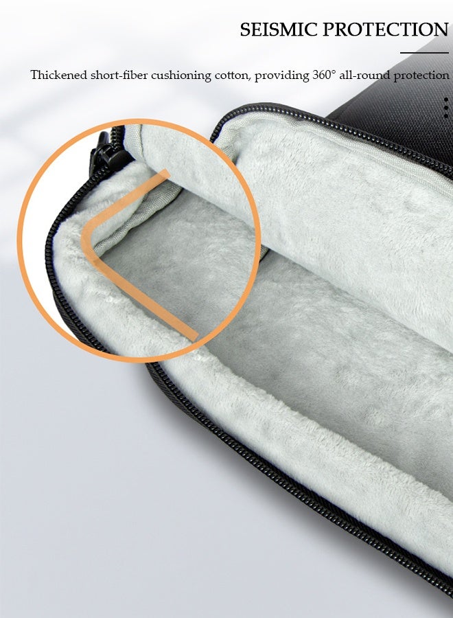 DUNISO 14 Inch Laptop Bag with Multi Compartment Lightweight Laptop Hand Bag Crossbody Bag Travel Business Briefcase Water-Resistant Dust-proof Shoulder Messenger Bag for Men and Women Work Office - Image 4