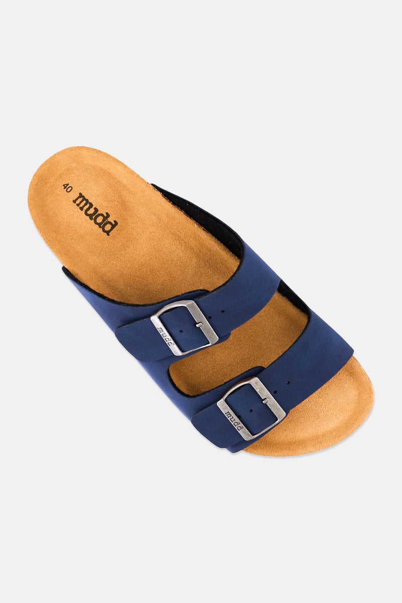 Mudd Men Slip On Cork Sandals, Navy Blue - Image 4