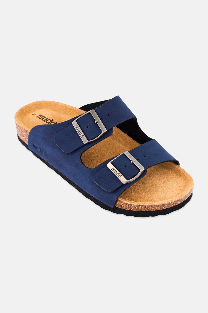 Mudd Men Slip On Cork Sandals, Navy Blue - Image 1