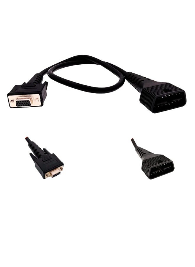 Launch Tech USA - Launch Dbscar 7 Main Cable Dp15 to obd Male 16Pin obd1 Extension Adapter Also Support Crp429C Crp429 Crp423 Crp479 Dbscar VII - Image 1
