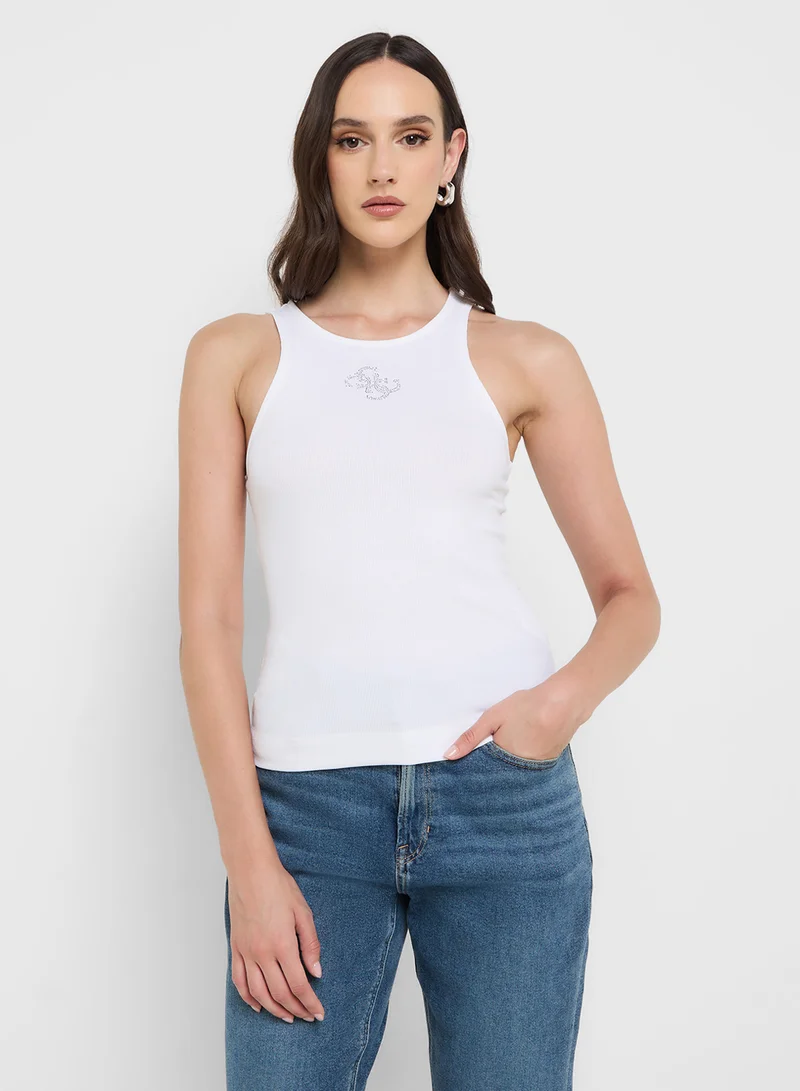 جس New Sleeveless Round Neck Guendalina Top