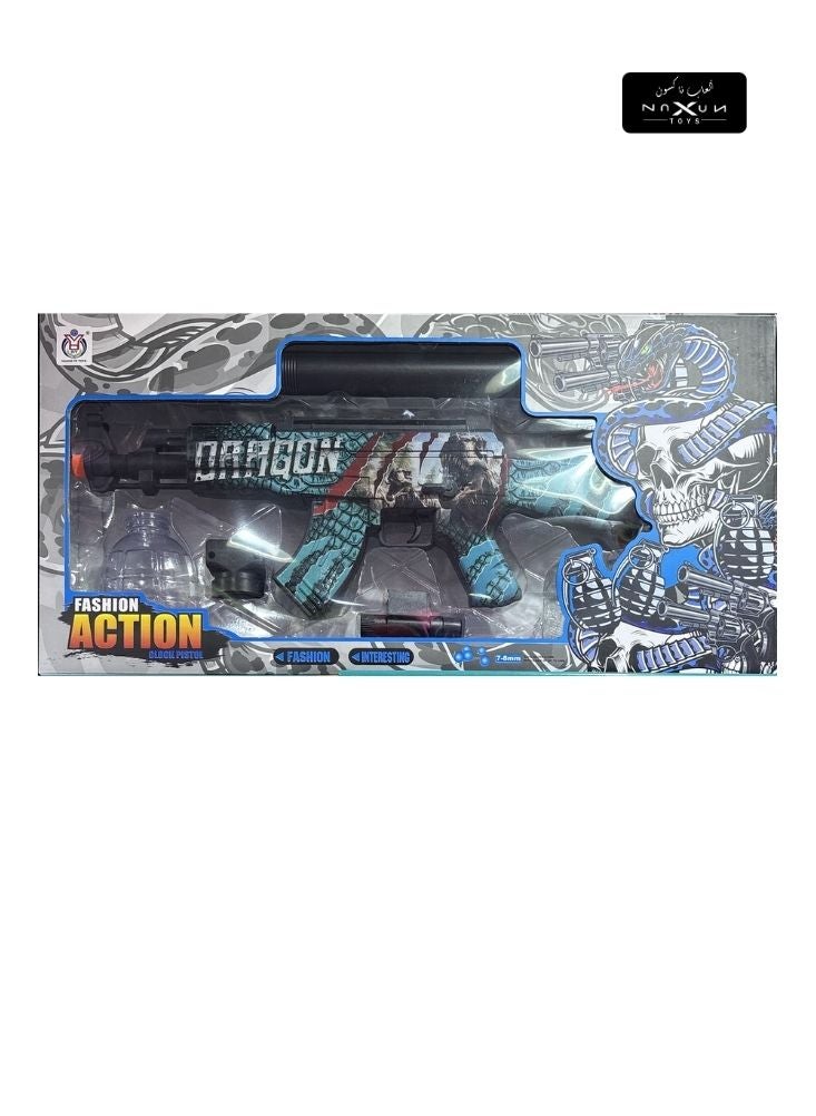 Military Gel Ball Blaster – Electric Toy Rifle with Cool Printed Design