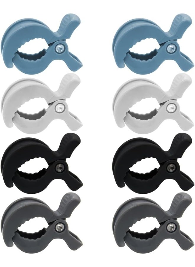 LAPXSNZD MILE 8 Pack Colorful Stroller Clips Pegs to Hook Muslin and Toys Seat Cover Blanket Clips Plastic Universal Clip - Image 1