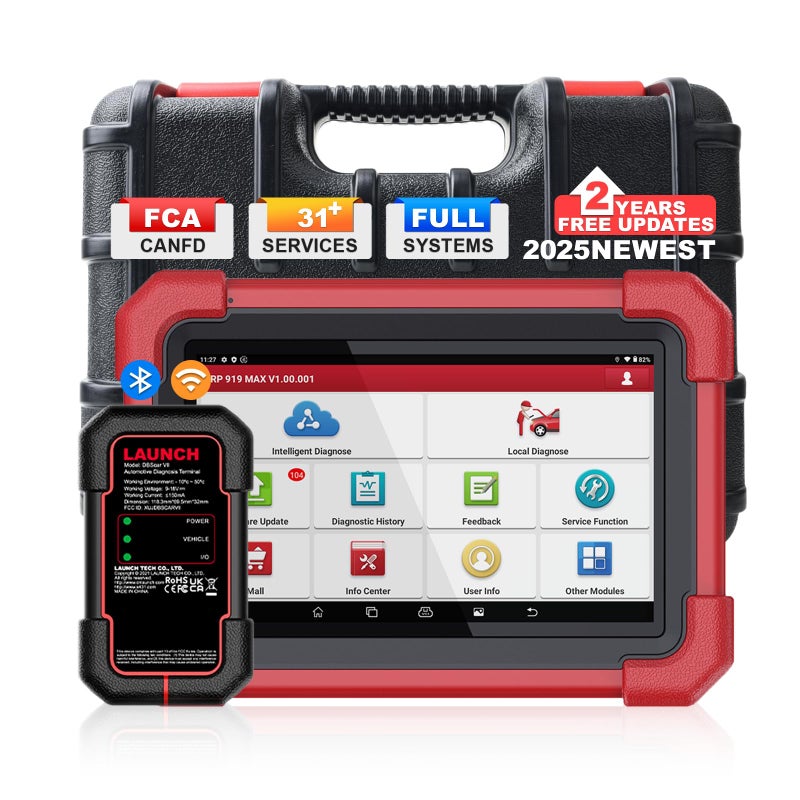 Use in US CAN Launch Scan Tool X431 CRP919MAX Wireless Bidirectional ToolAll System Diagnosis Scanner31 Service FunctionsCode AssistECU CodingFCA AutoAuthVAG Guided2 Years Free Update