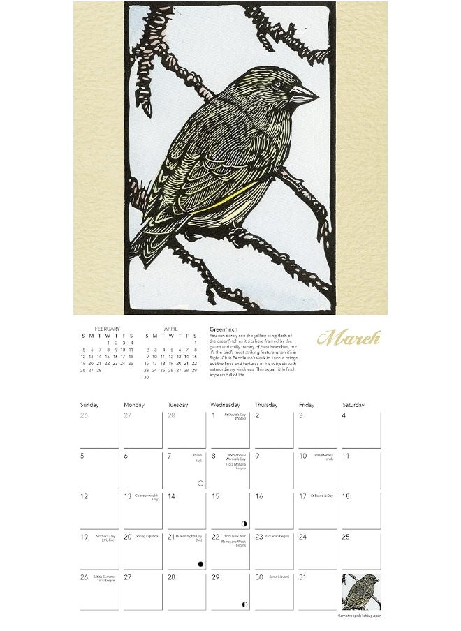 Chris Pendleton's Birds Mini Wall Calendar 2023 (Art Calendar)  - Image 4