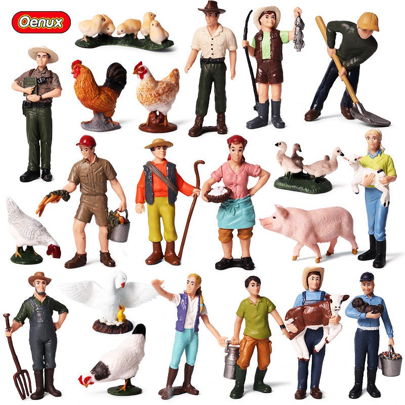 Simulation Cognitive Farmer Model Farmer Farmer, Farmer, Farmer, Farmer, Farmer, Policeman, Worker, Puppet Model Ornaments - Image 2