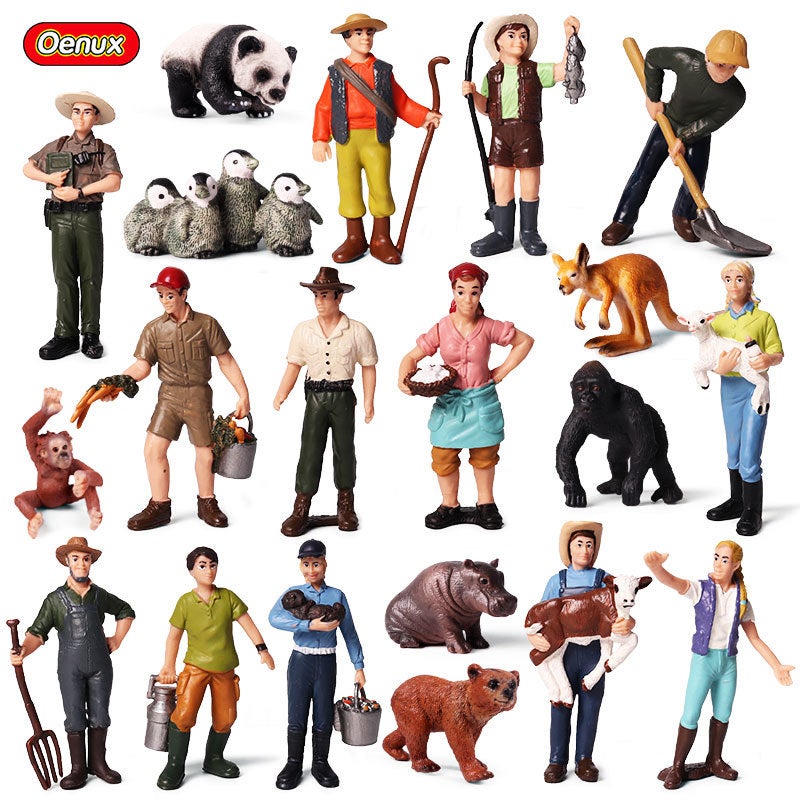 Simulation Cognitive Farmer Model Farmer Farmer, Farmer, Farmer, Farmer, Farmer, Policeman, Worker, Puppet Model Ornaments - Image 3