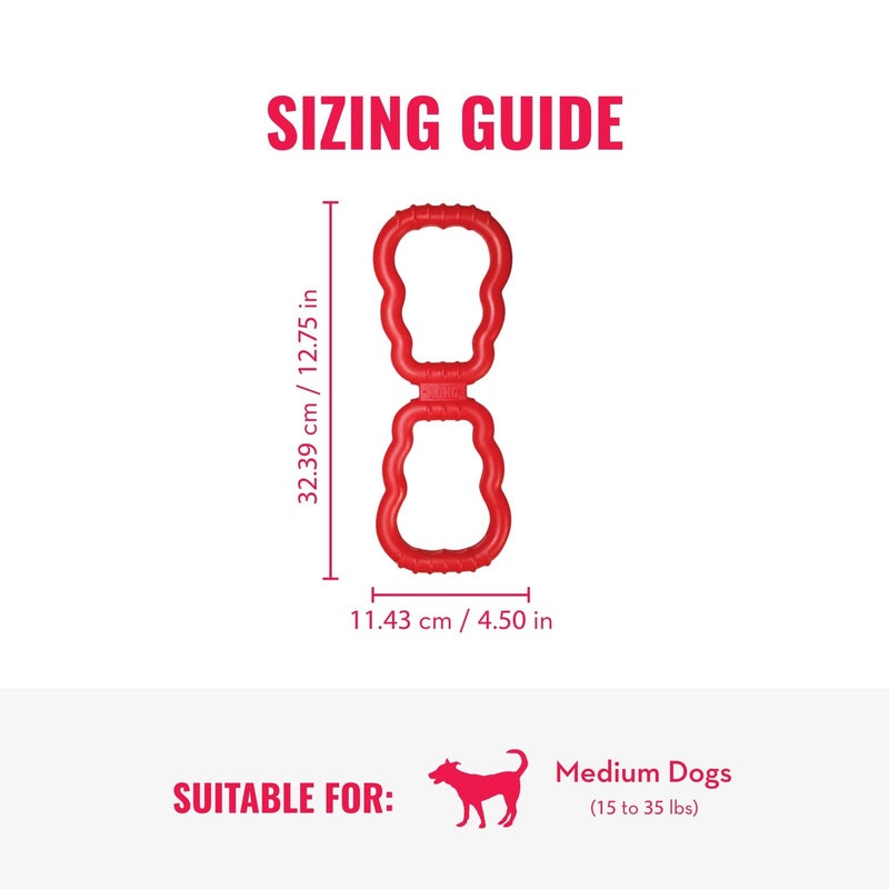 KONG Tug Toy - Dog Supplies for Tug of War - Natural Rubber Dog Toy for Outdoor & Indoor Playtime - for Medium/Large Dogs - Image 4