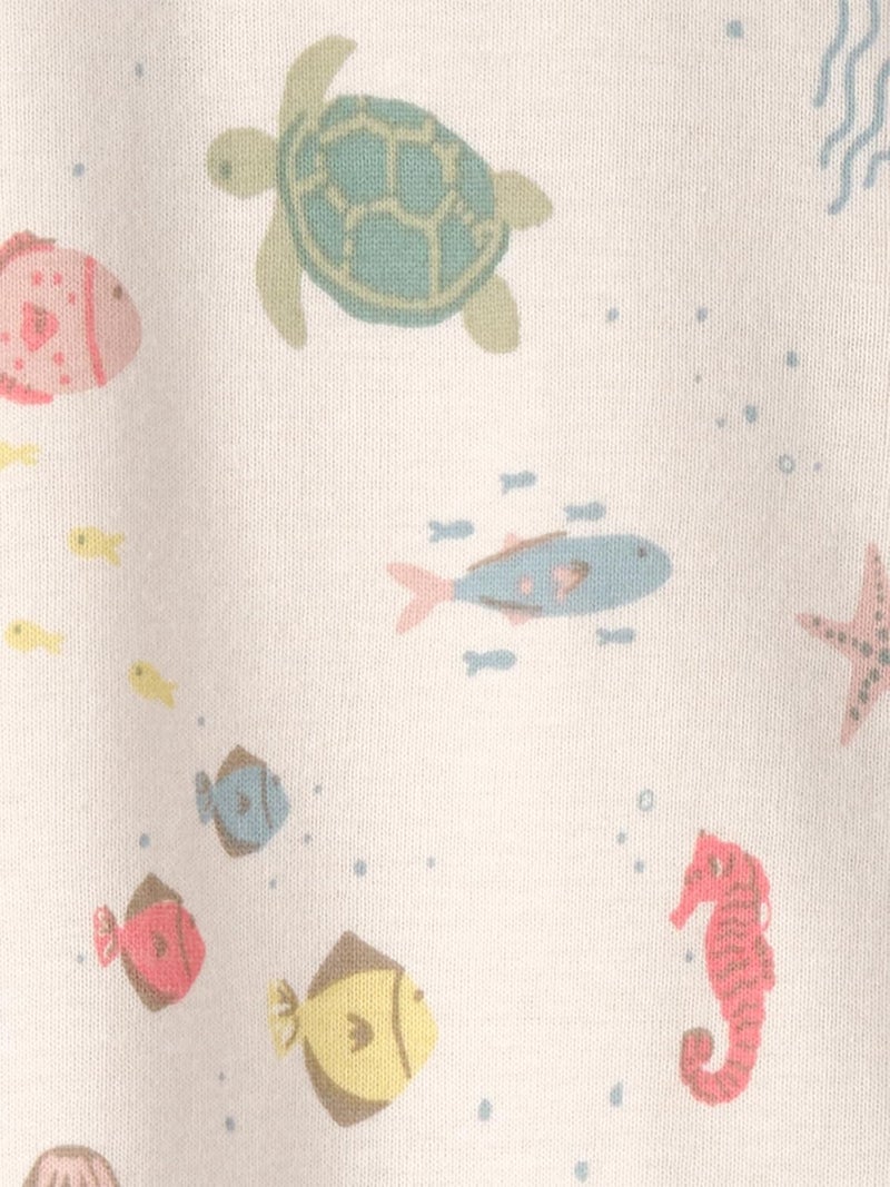 little planet by carter's Carter's unisex-baby Organic Cotton Snap-up Sleep & Play Baby and Toddler Sleepers - Image 4