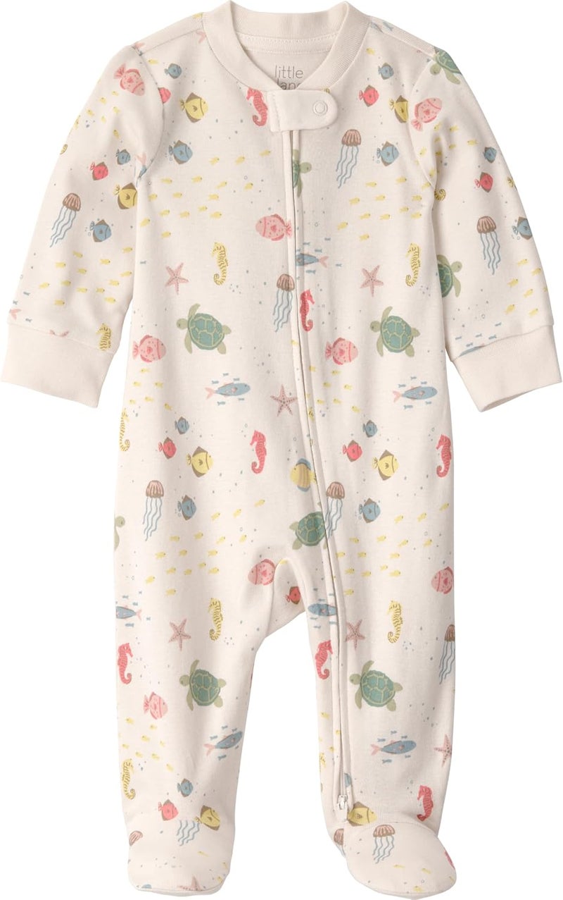 little planet by carter's Carter's unisex-baby Organic Cotton Snap-up Sleep & Play Baby and Toddler Sleepers - Image 1