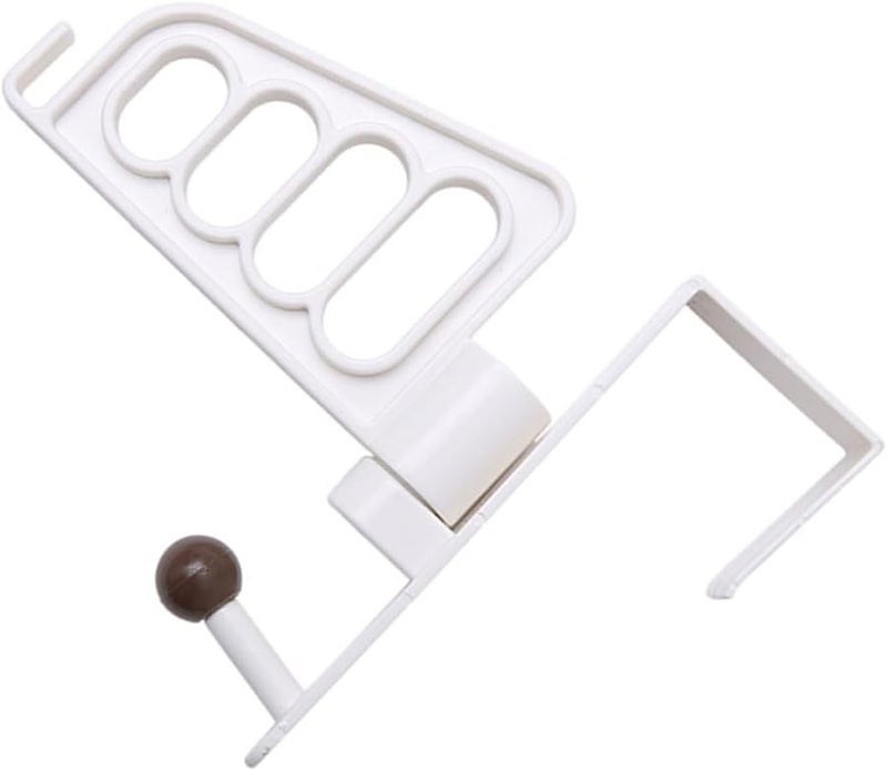 Heavy Duty White Door Hook Hanger Rack Multi Functional For Clothes Towels Space Saving - Image 1