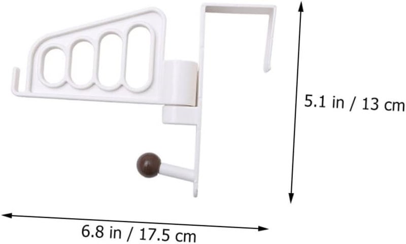 Heavy Duty White Door Hook Hanger Rack Multi Functional For Clothes Towels Space Saving - Image 3