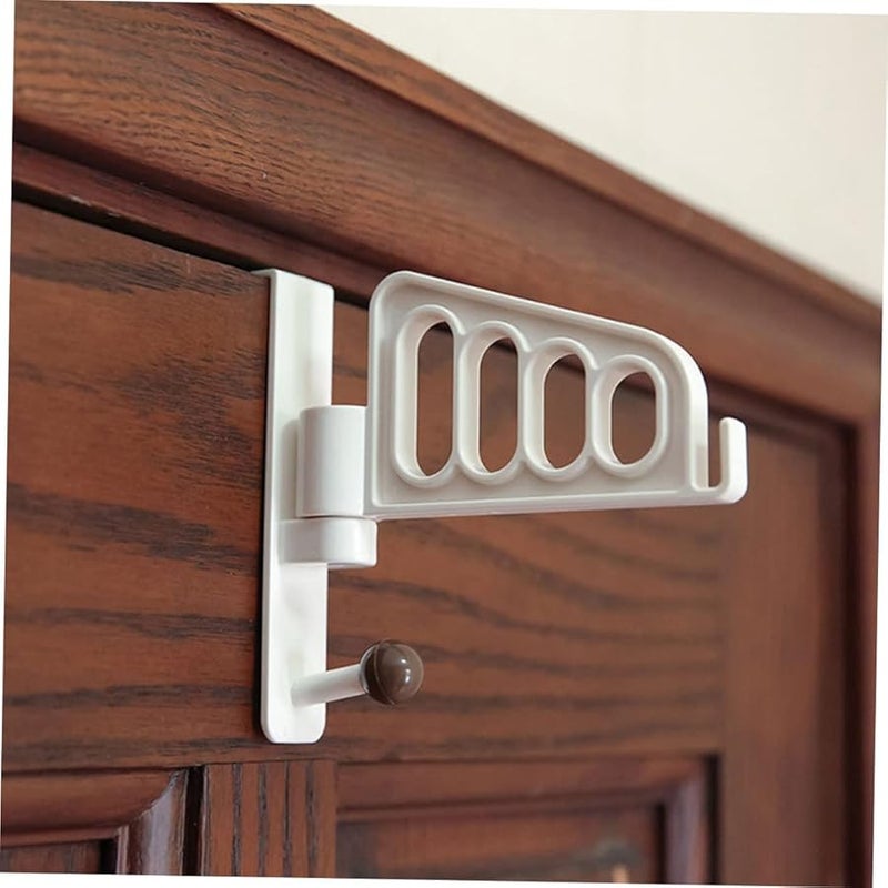Heavy Duty White Door Hook Hanger Rack Multi Functional For Clothes Towels Space Saving - Image 4