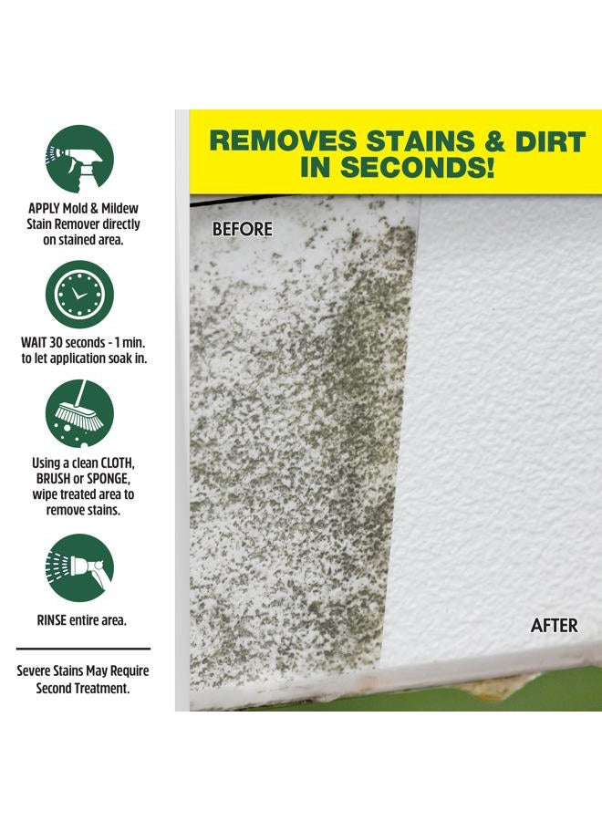 Star brite Mold & Mildew Stain Remover Plus Surface Cleaner with Bleach - 32 OZ Spray - Image 4