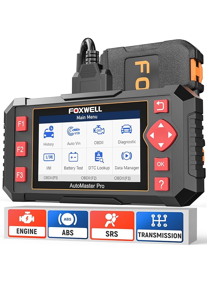 فوكسويل ماسح ضوئي للسيارة NT604 Elite Obd2، ماسح ABS SRS لناقل الحركة، قارئ أكواد فحص المحرك، أداة فحص تشخيصية مع ماسح وسادة هوائية SRS، ماسح ضوئي تشخيصي لجميع السيارات مع اختبار البطارية - Image 1