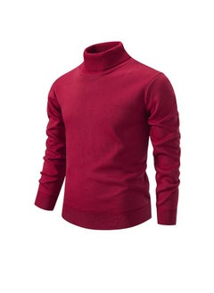 Men Winter Thick Knot Solid Color Long Sleeve Sweater