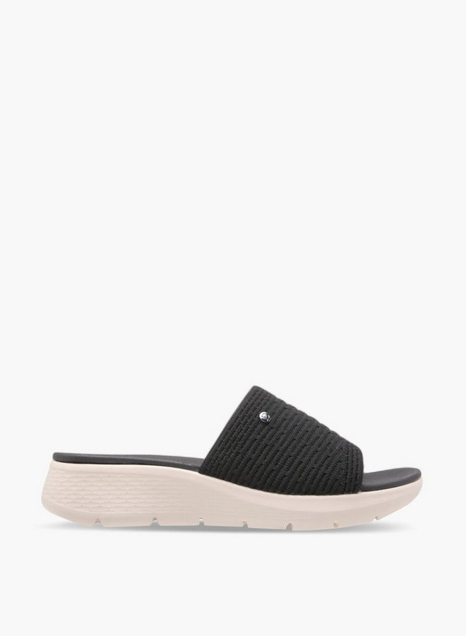 Flora Bella By Shoexpress Floral Bella Textured Slip-On Sandals  - Image 3