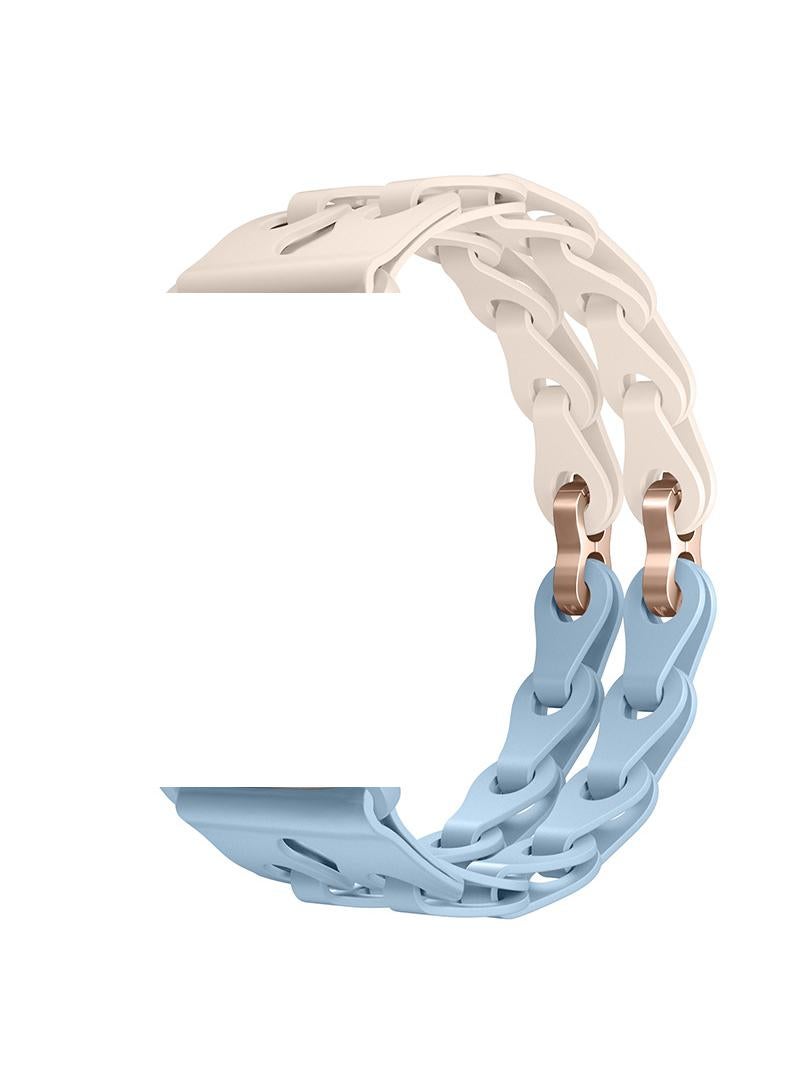 Y&D For Apple 38/40/41mm Fashion Hollow Silicone Bracelet Strap - Image 1