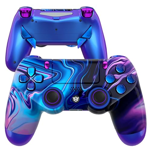 HEXGAMING NEW EDGE Wireless Controller Compatible with ps4-4 Back Buttons, 6 Profiles, Hair Triggers, Swappable Thumbsticks - Origin of Chaos - Image 1