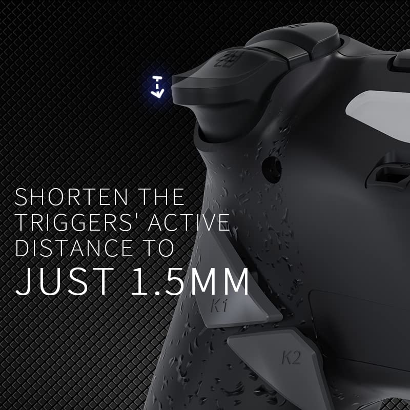 HEXGAMING NEW EDGE Wireless Controller Compatible with ps4-4 Back Buttons, 6 Profiles, Hair Triggers, Swappable Thumbsticks - Origin of Chaos - Image 5