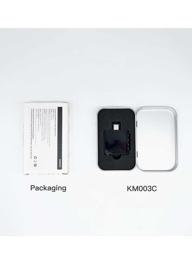 KM003C Portable USB-C Fast Charging Tester PD3.1 QC5.0 Digital Voltmeter & Ammeter Power Bank Tester