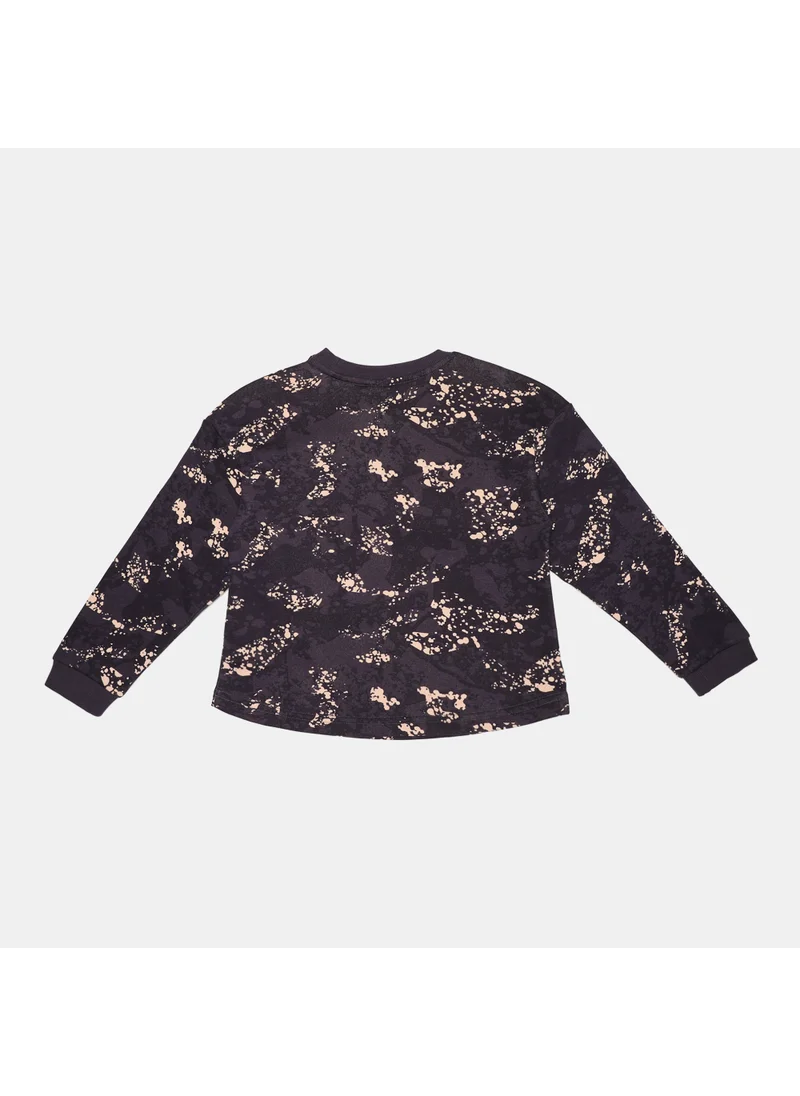 PUMA Kids' Alpha Printed Crew Neck Sweatshirt