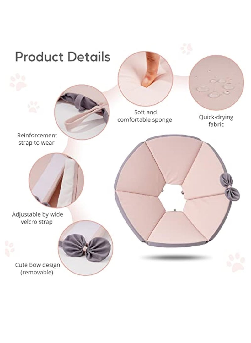 KASTWAVE Dog Cone Dog Recovery Collars, Dog Surgery Collar, Soft Dog Cones for Dogs After Surgery for Medium Large Dog, Not Impede Vision Dog Recovery Collar, Adjustable Waterproof Pet Cone Help Dog Healing - Image 4